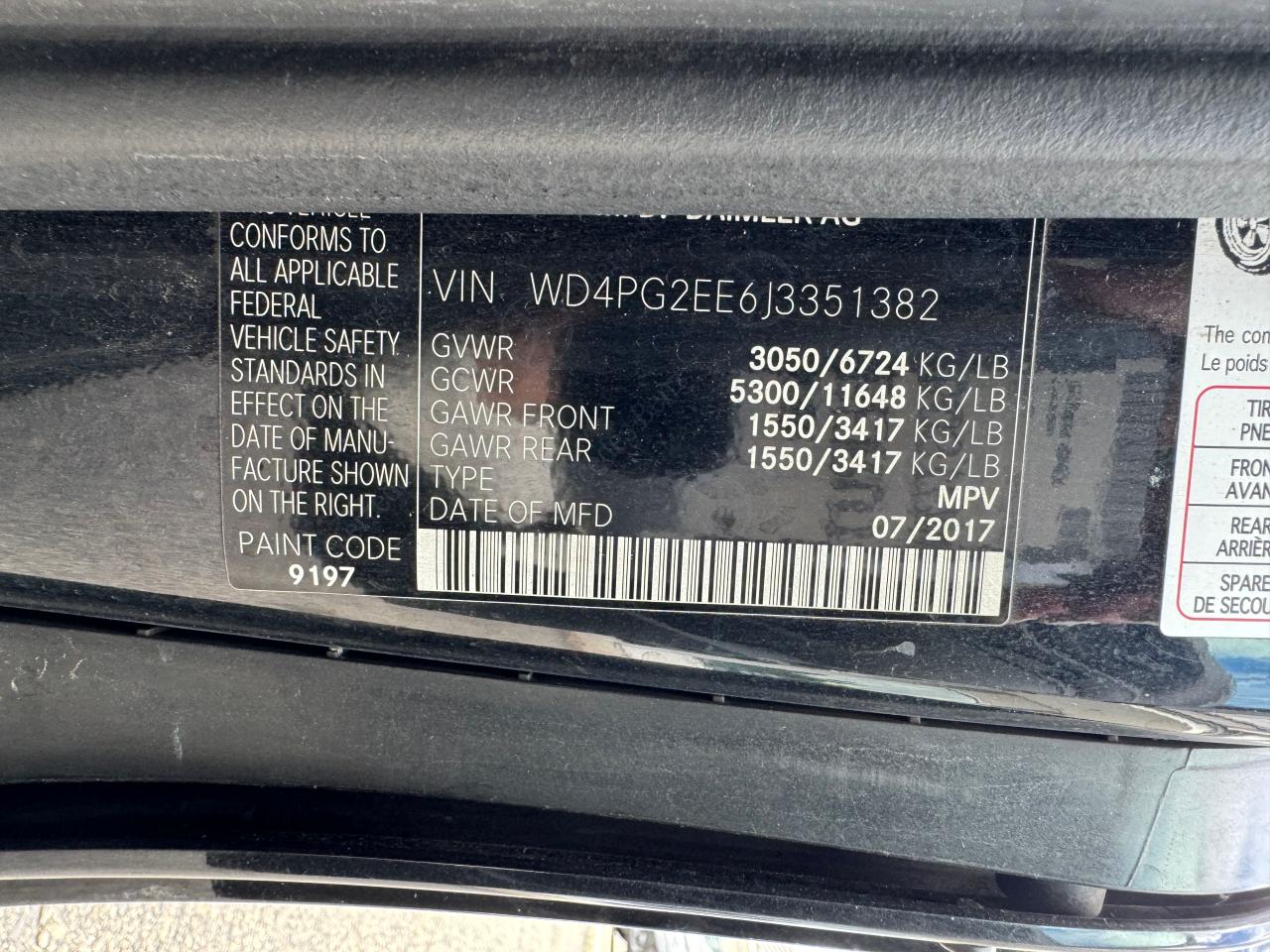 VIN WD4PG2EE6J3351382 2018 MERCEDES-BENZ METRIS no.10