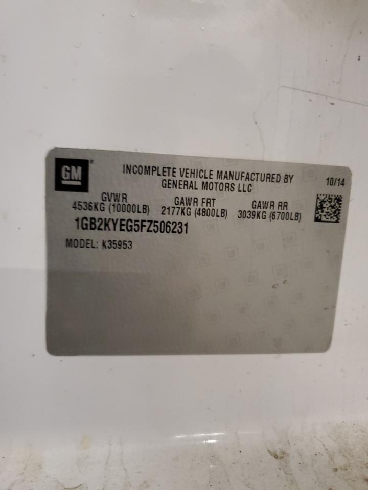 2015 Chevrolet Silverado K3500 VIN: 1GB3KYEG5FZ506231 Lot: 42620755