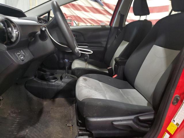  TOYOTA PRIUS 2015 Czerwony