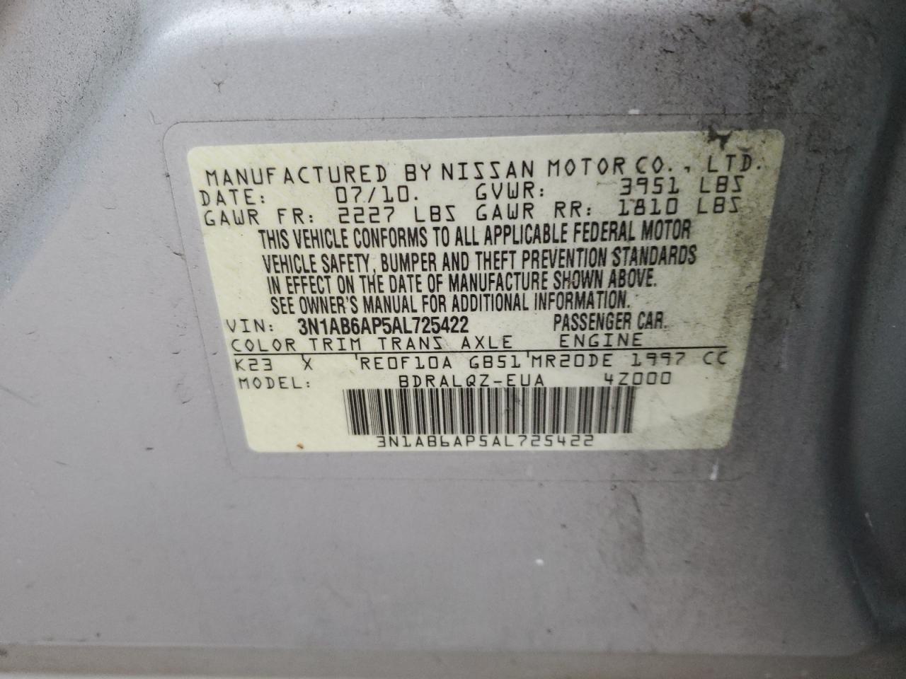 2010 Nissan Sentra - Image 13