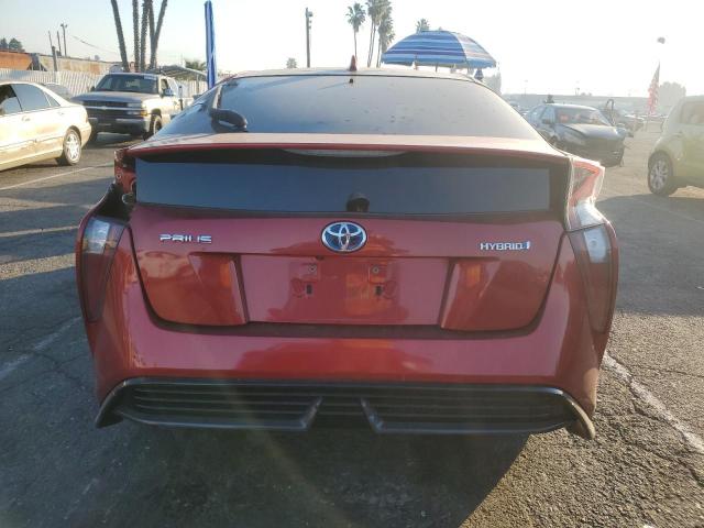 Hatchbacks TOYOTA PRIUS 2017 Czerwony