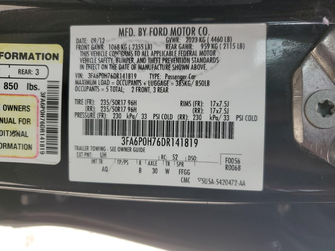 2013 Ford Fusion - Image 12