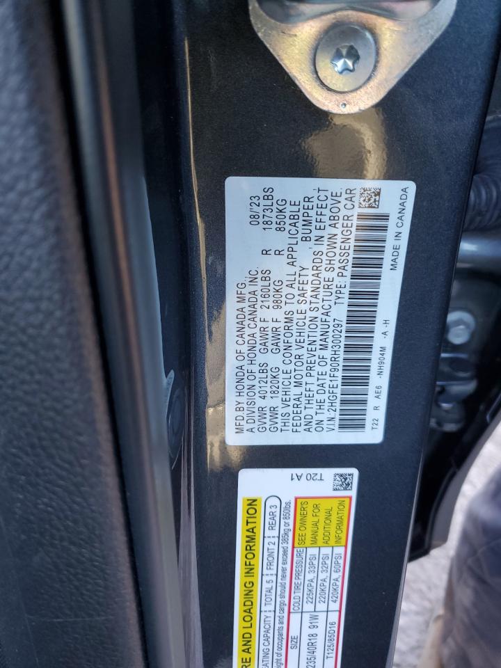 2HGFE1F90RH300297 HONDA CIVIC 2024