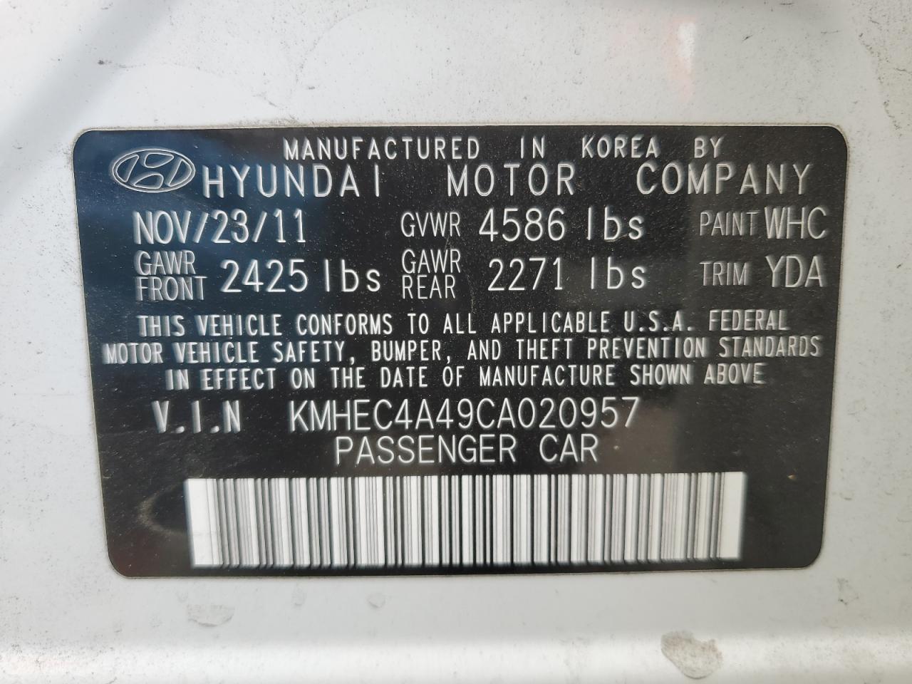 2012 Hyundai Sonata - Image 13