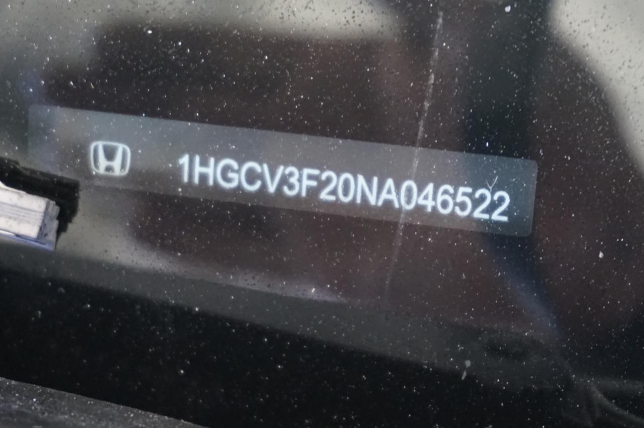 2022 Honda Accord Hybrid Sport VIN: 1HGCV3F20NA046522 Lot: 88094465