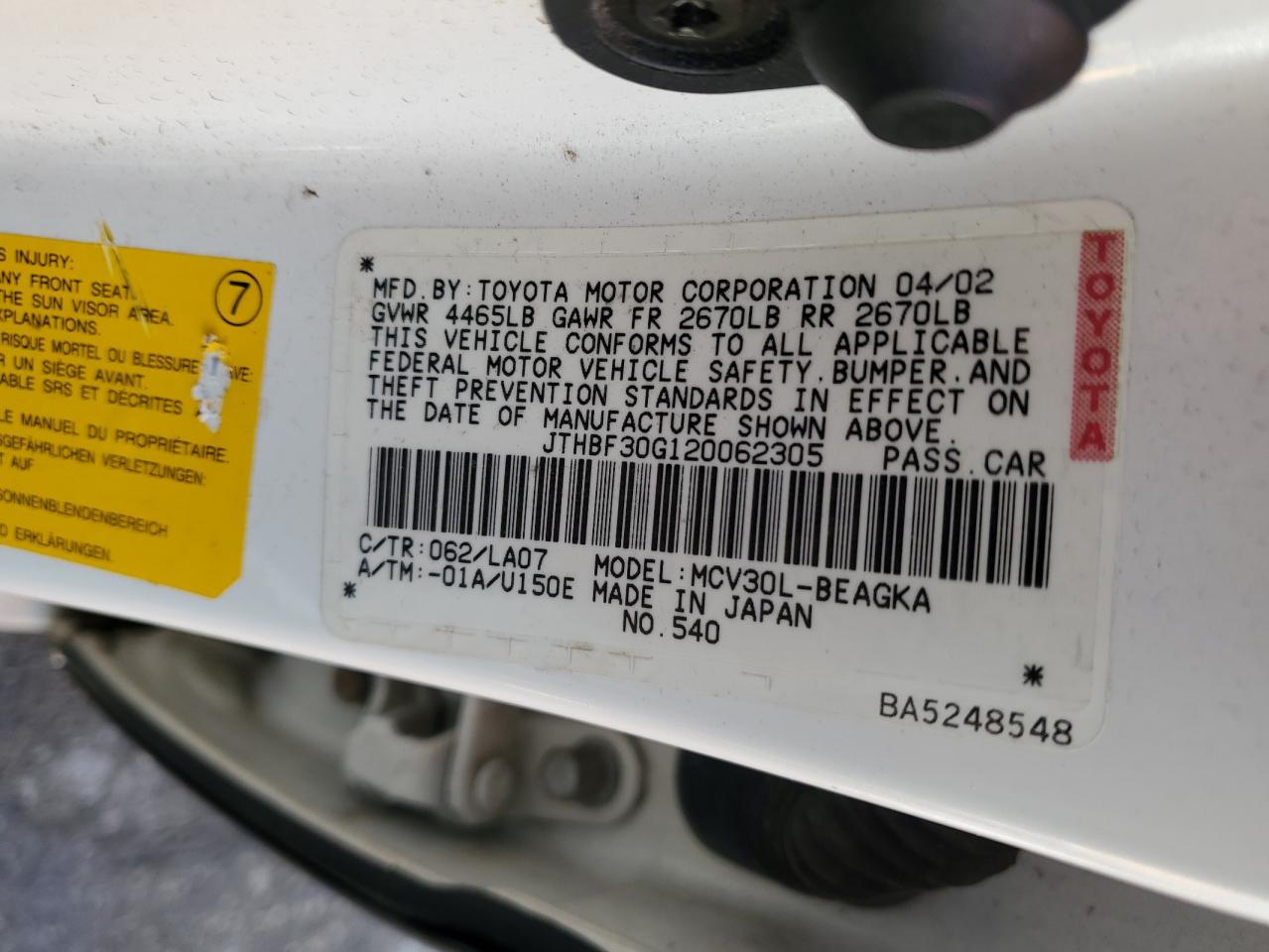 2002 Lexus ES - Image 12