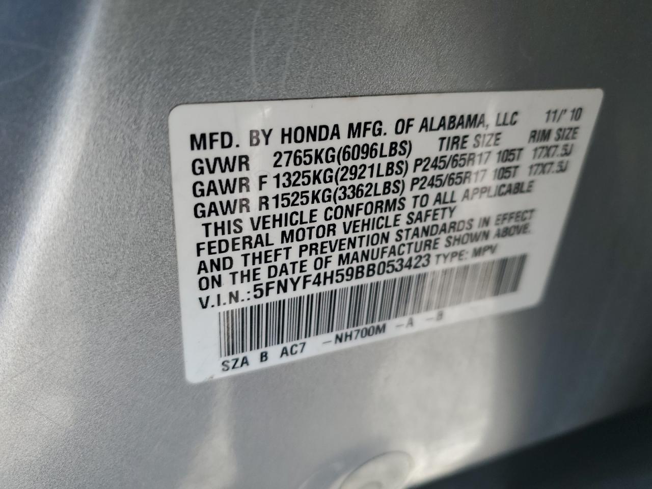 2011 Honda Pilot - Image 16