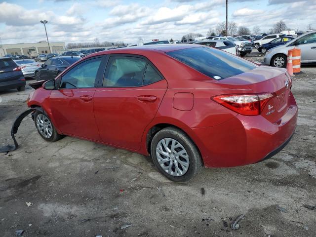  TOYOTA COROLLA 2018 Czerwony