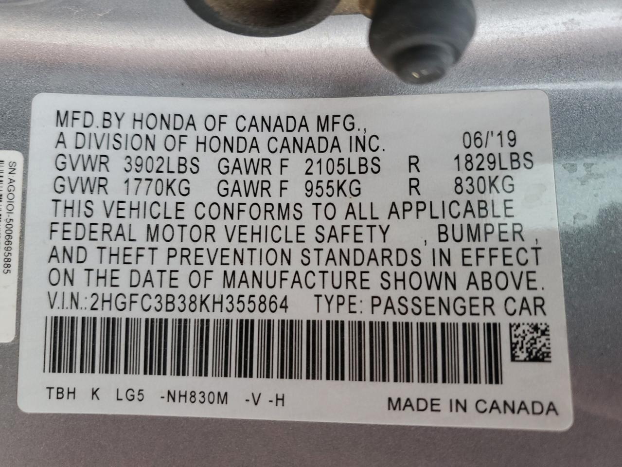 2019 Honda Civic - Image 13