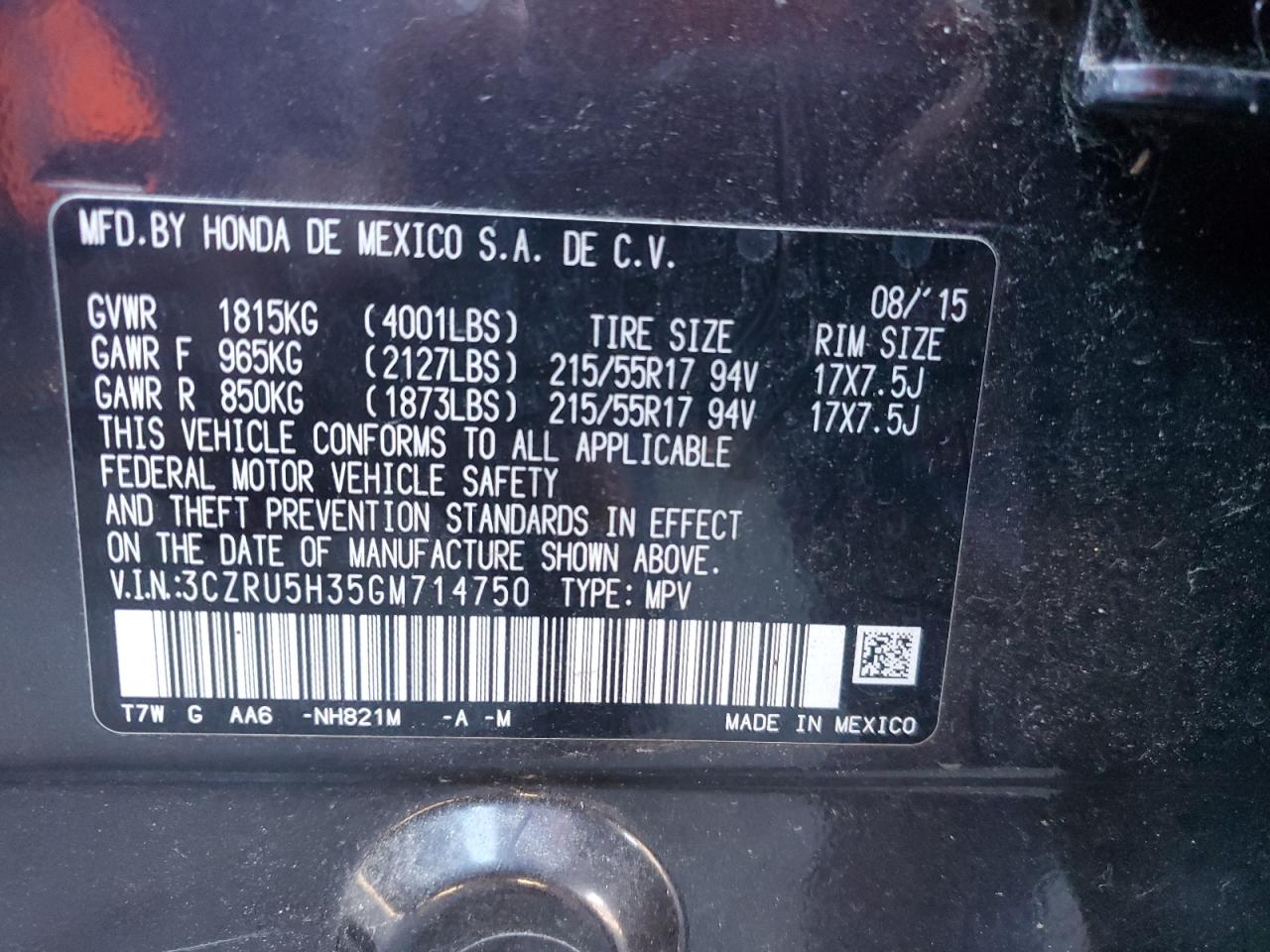 2016 Honda HR-V - Image 12