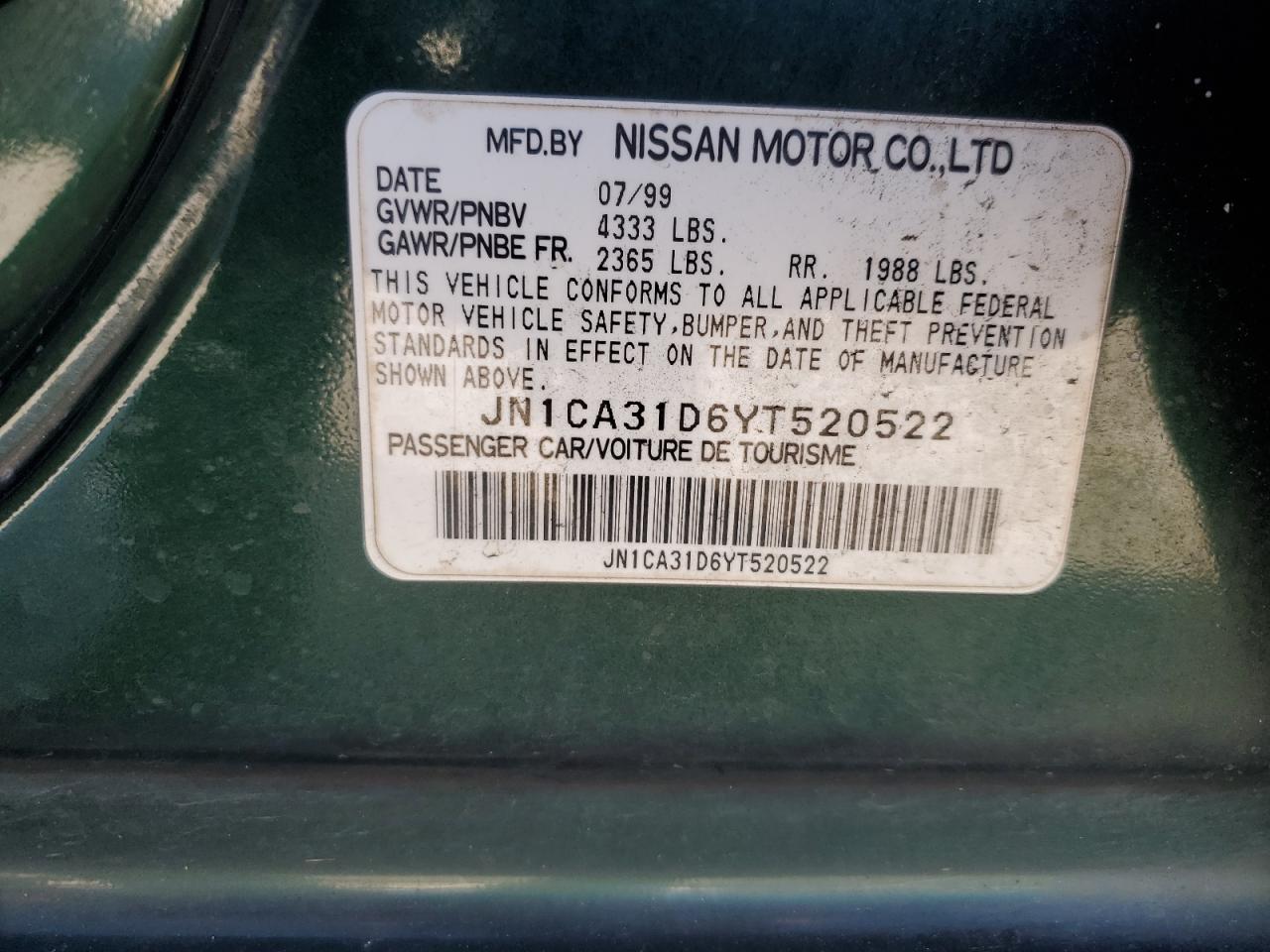 2000 Nissan Maxima - Image 12