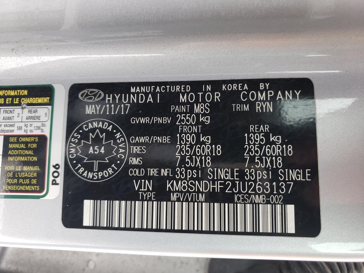 2018 Hyundai Santa Fe - Image 13