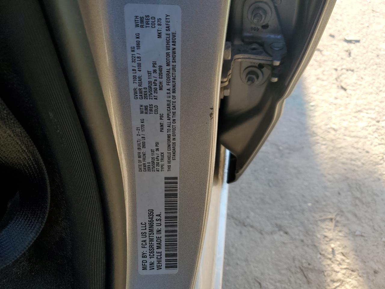 2021 RAM 1500 - Image 12