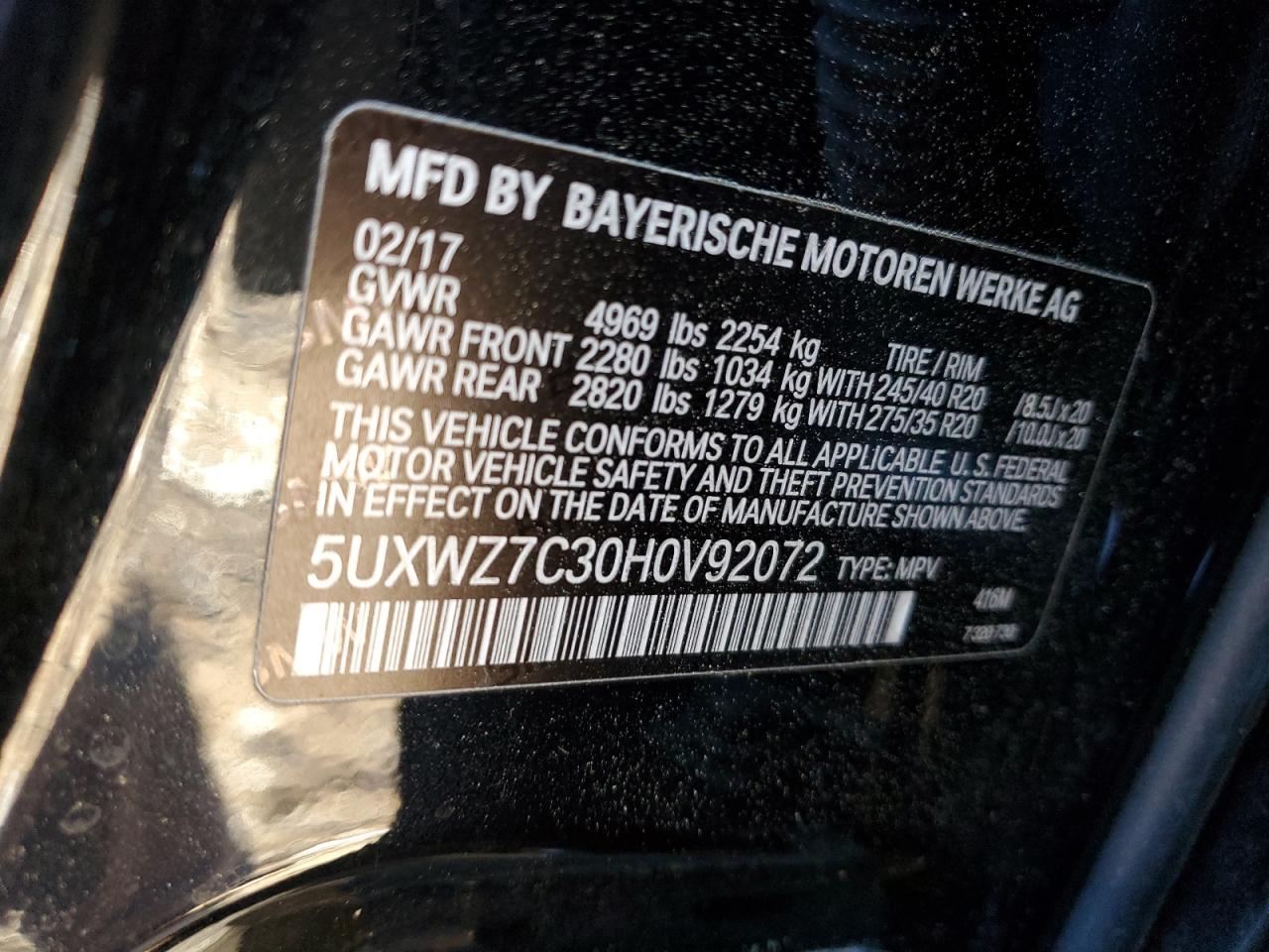2017 BMW X3 - Image 14