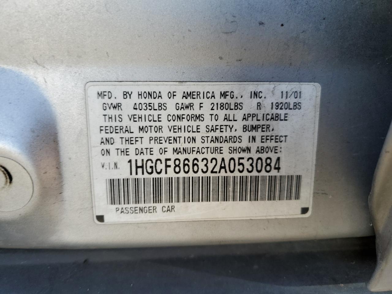 2002 Honda Accord - Image 12