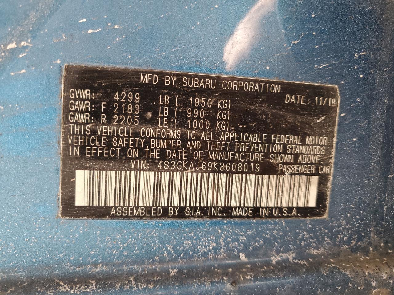 2019 Subaru Impreza - Image 12