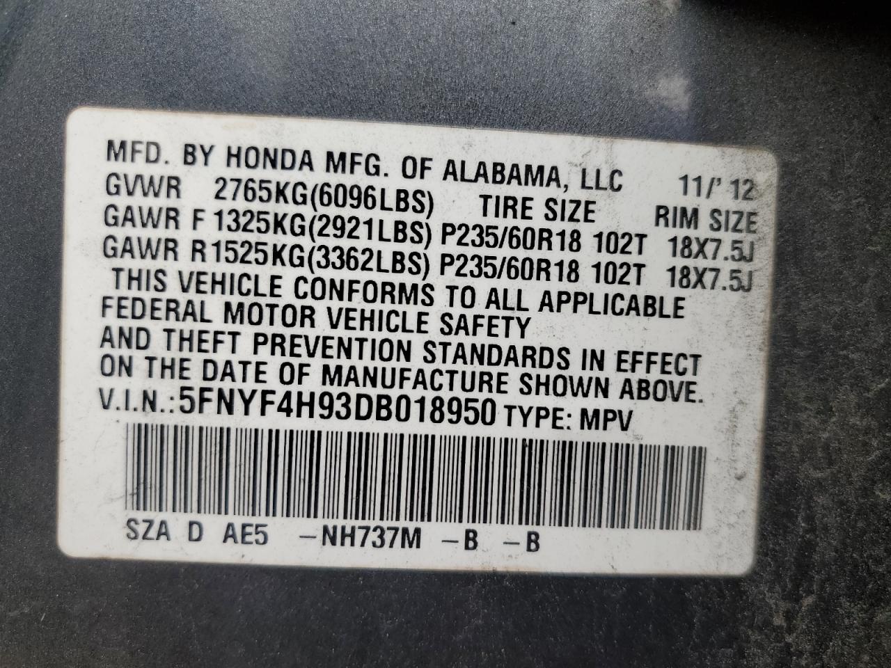 2013 Honda Pilot - Image 16