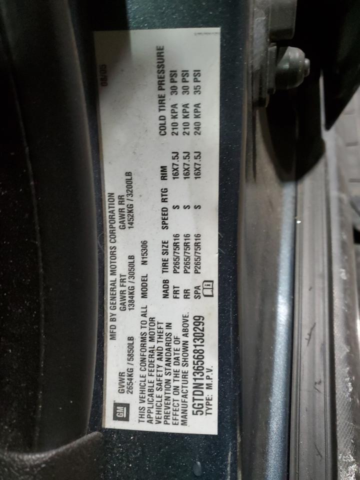 2006 Hummer H3 VIN: 5GTDN136568130299 Lot: 41859875