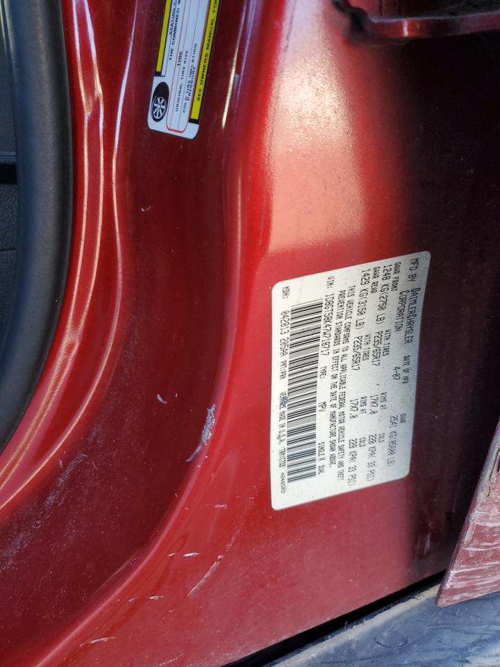 2007 Dodge Nitro Slt VIN: 1D8GT58K47W718717 Lot: 84160044