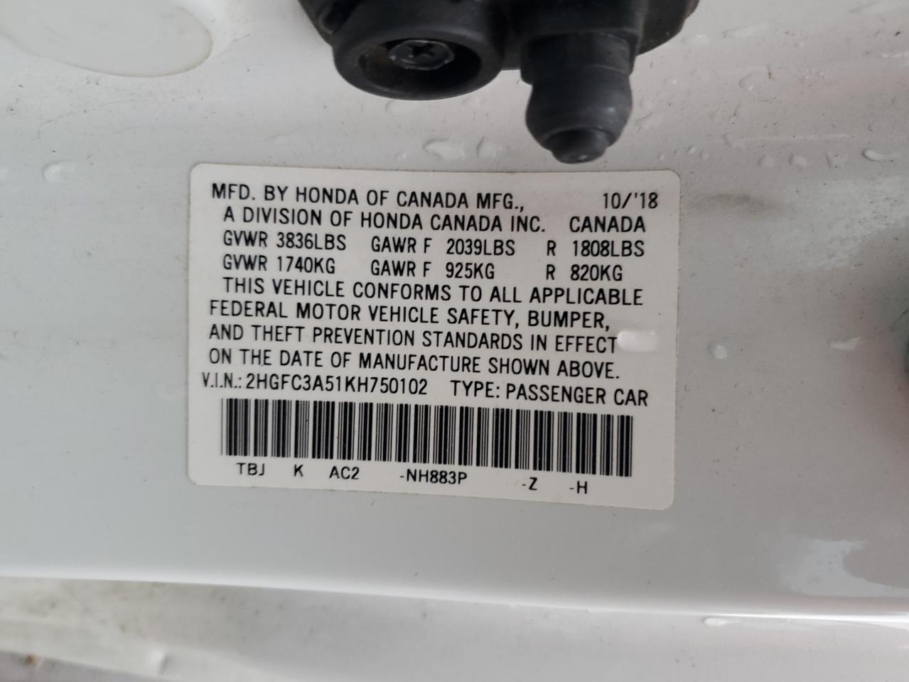 2019 Honda Civic - Image 13
