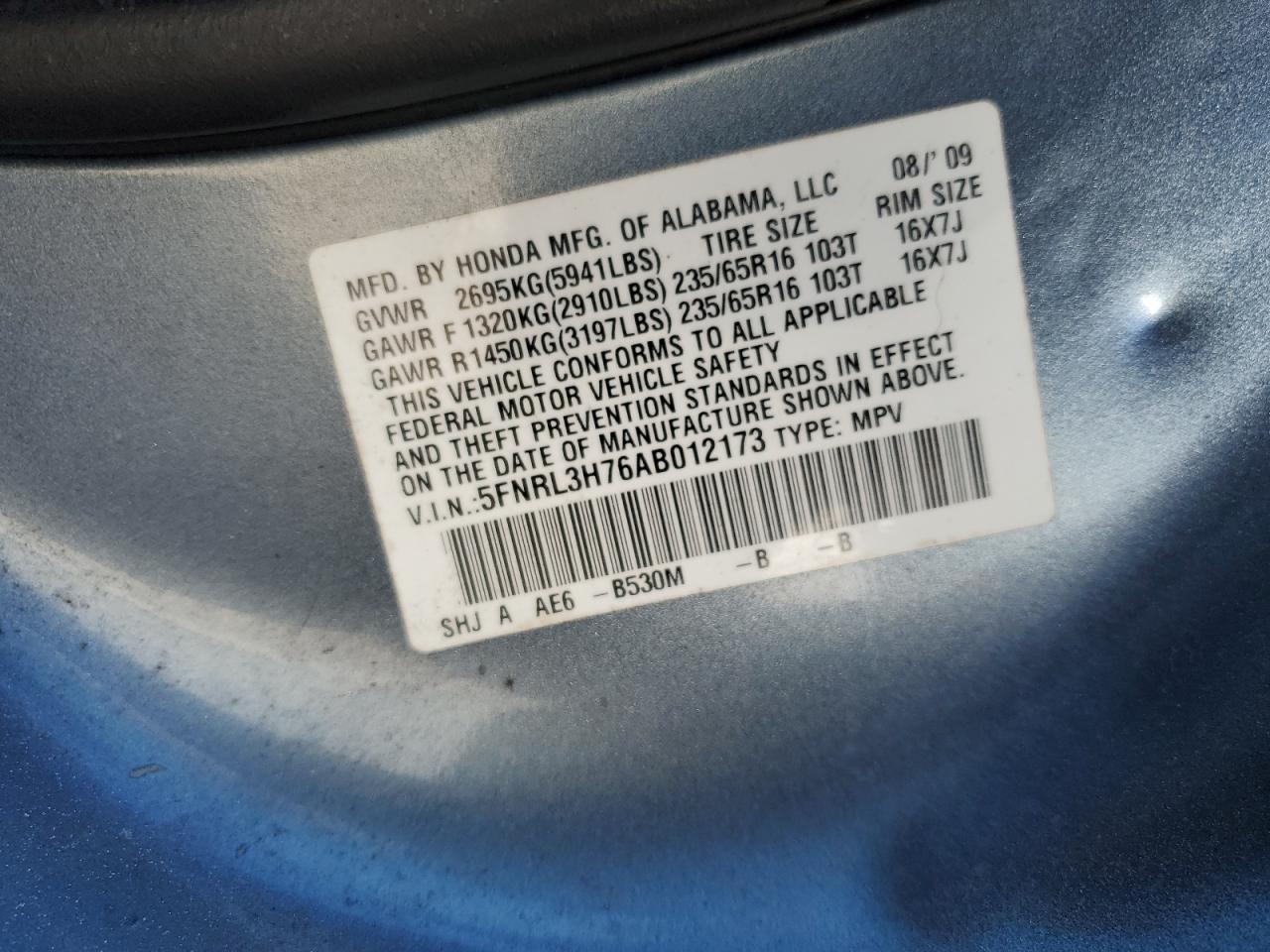 2010 Honda Odyssey - Image 13