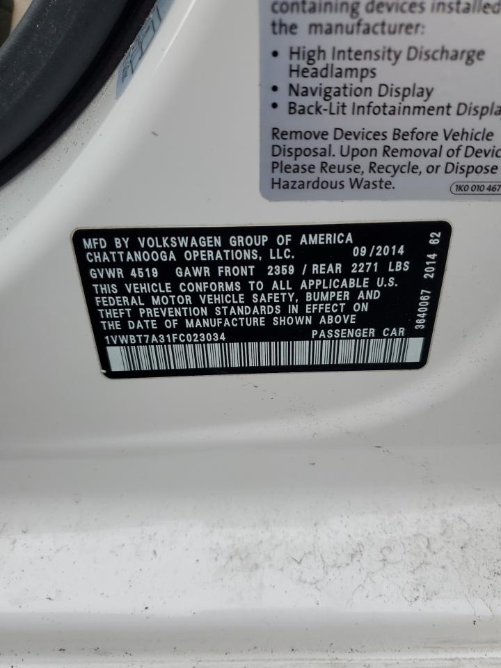 2015 Volkswagen Passat - Image 12