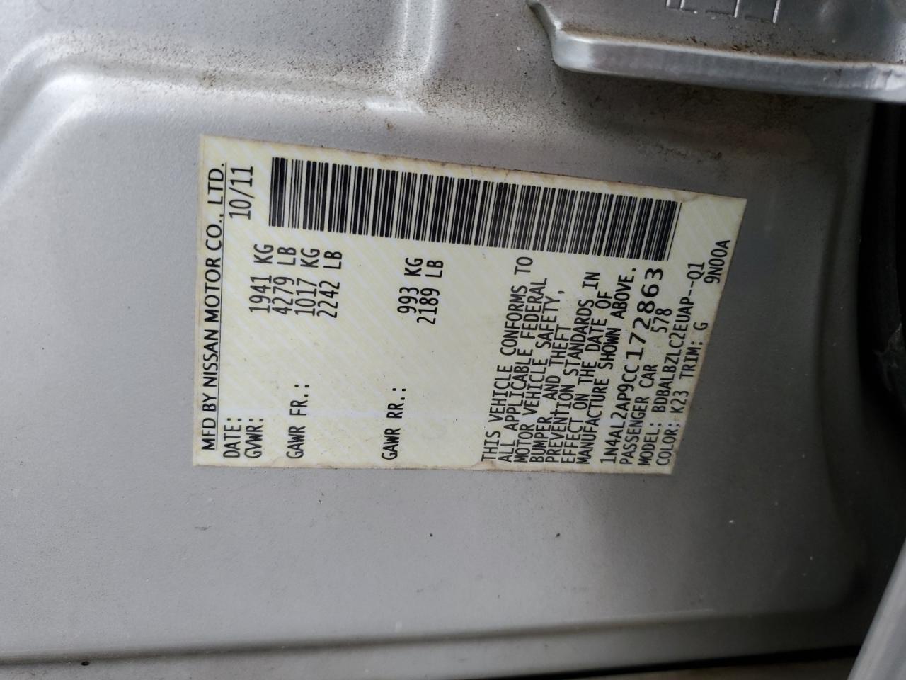 2012 Nissan Altima - Image 14