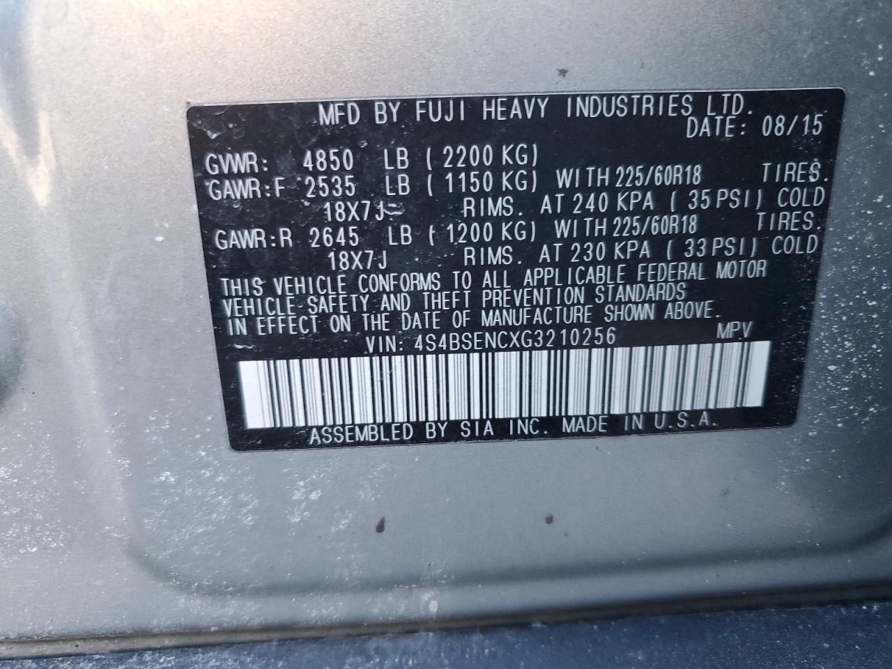 2016 Subaru Outback - Image 14