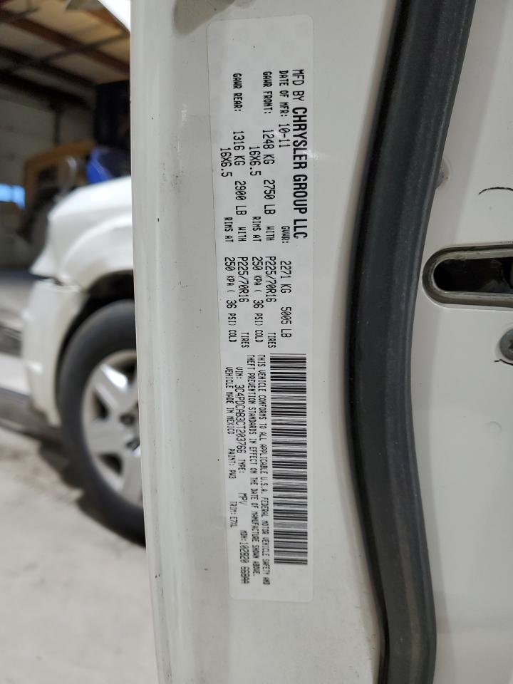 2012 Dodge Journey Se VIN: 3C4PDCAB3CT203766 Lot: 87383884