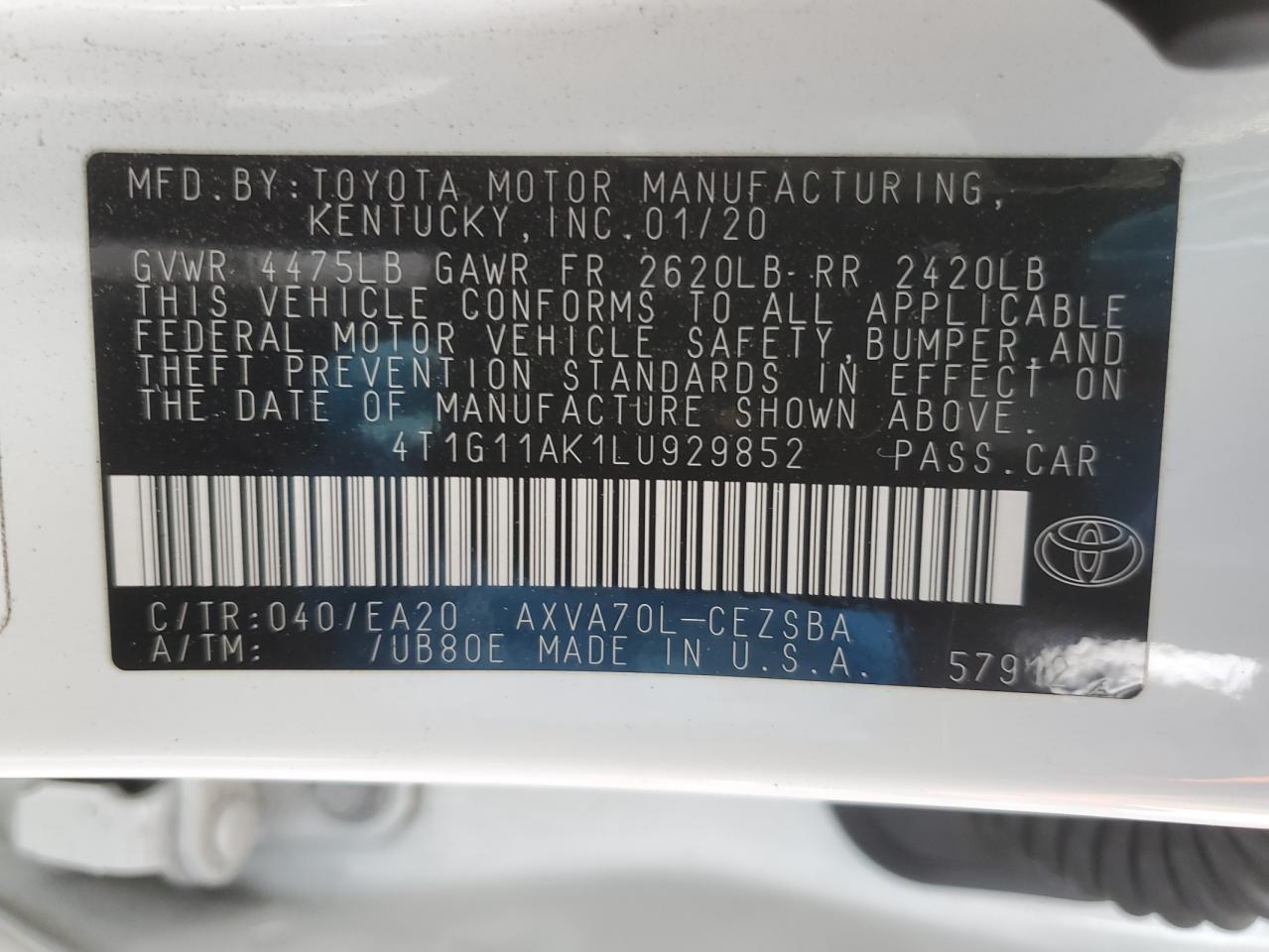 2020 Toyota Camry - Image 14