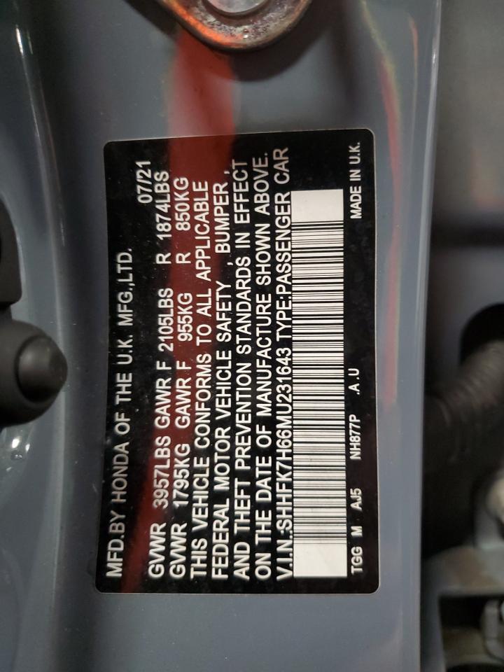 2021 Honda Civic - Image 13