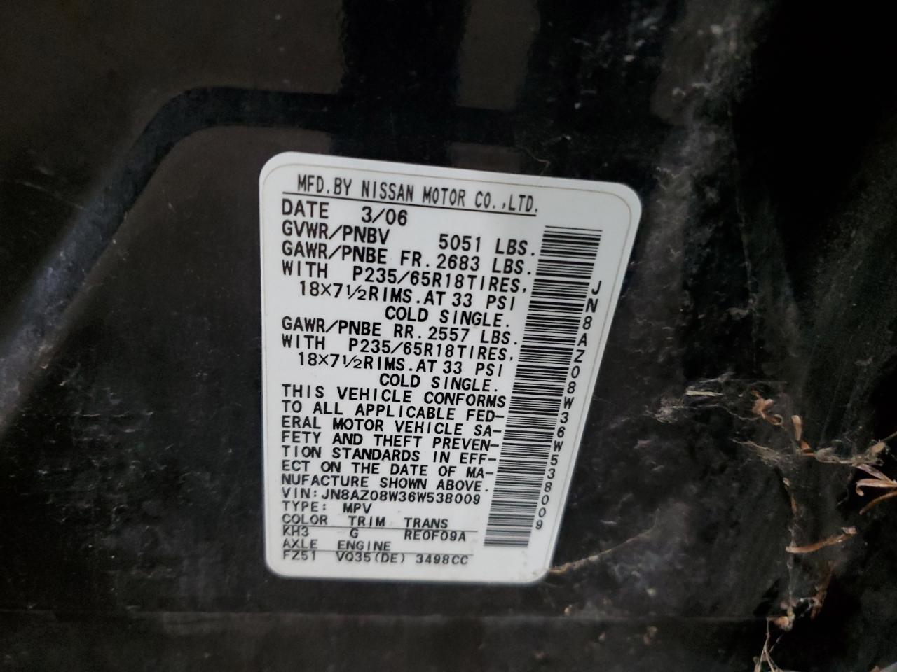 2006 Nissan Murano - Image 13