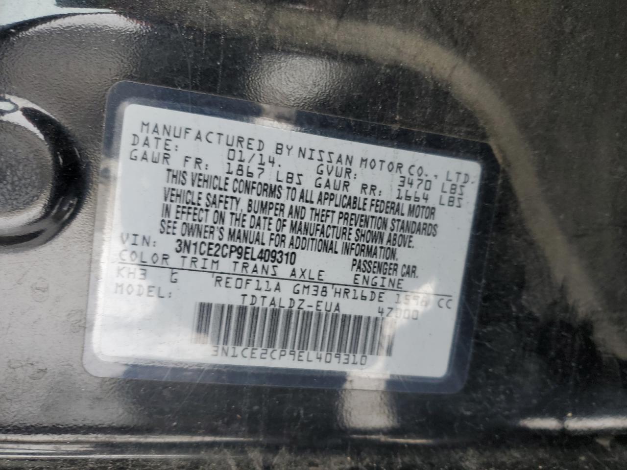 2014 Nissan Versa - Image 12