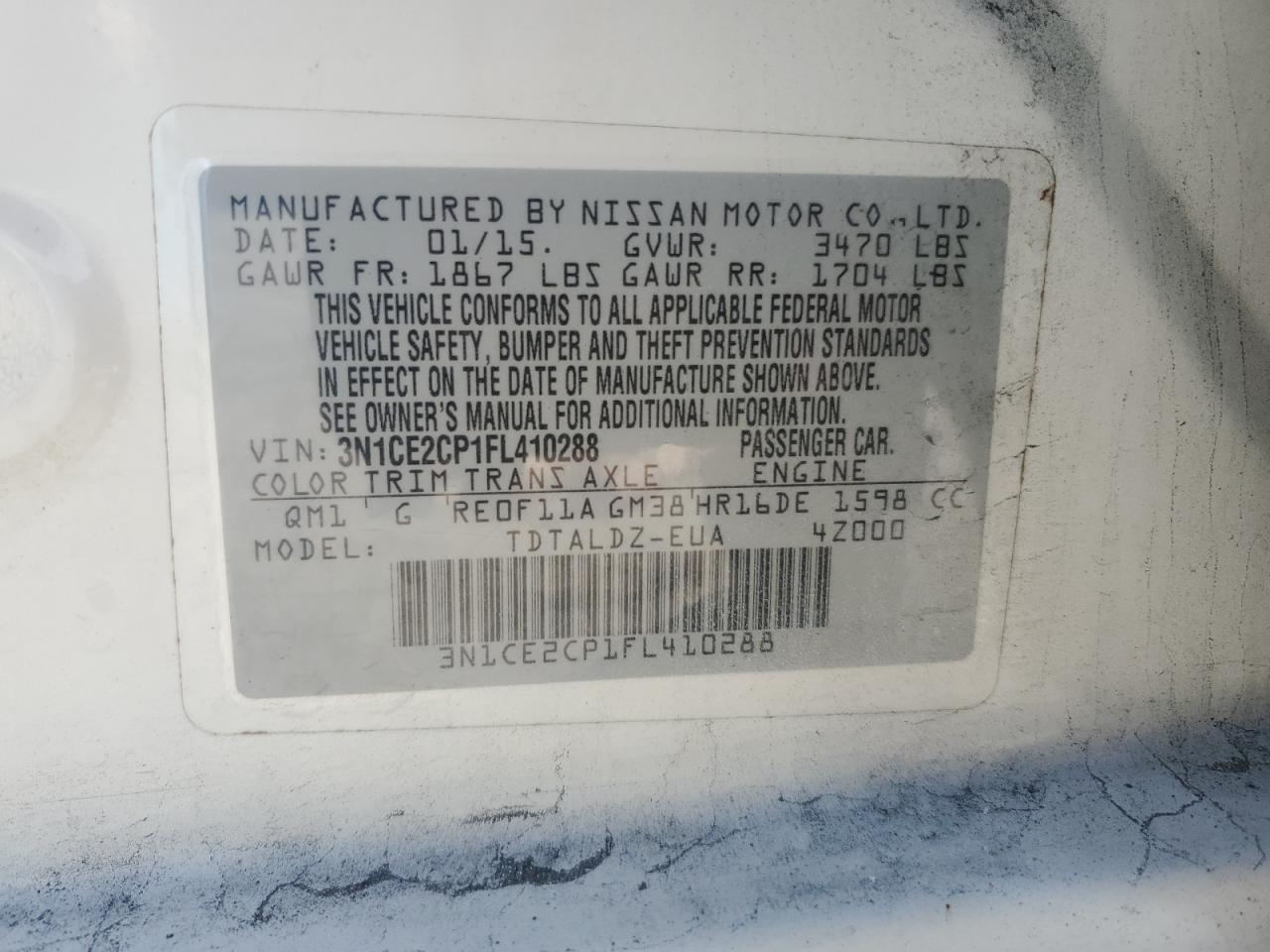 2015 Nissan Versa - Image 14