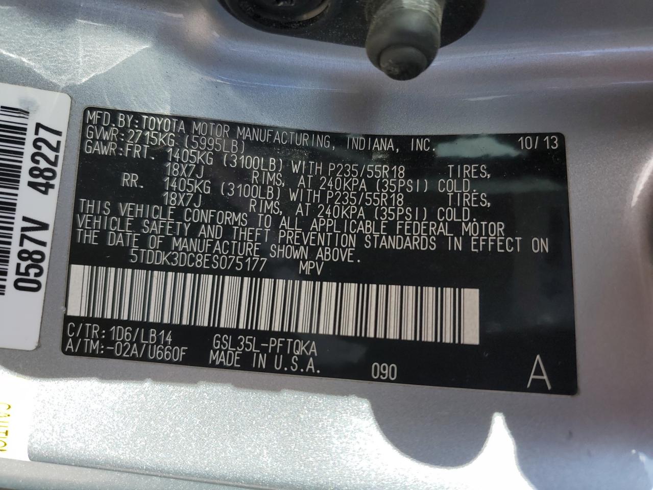 2014 Toyota Sienna - Image 14