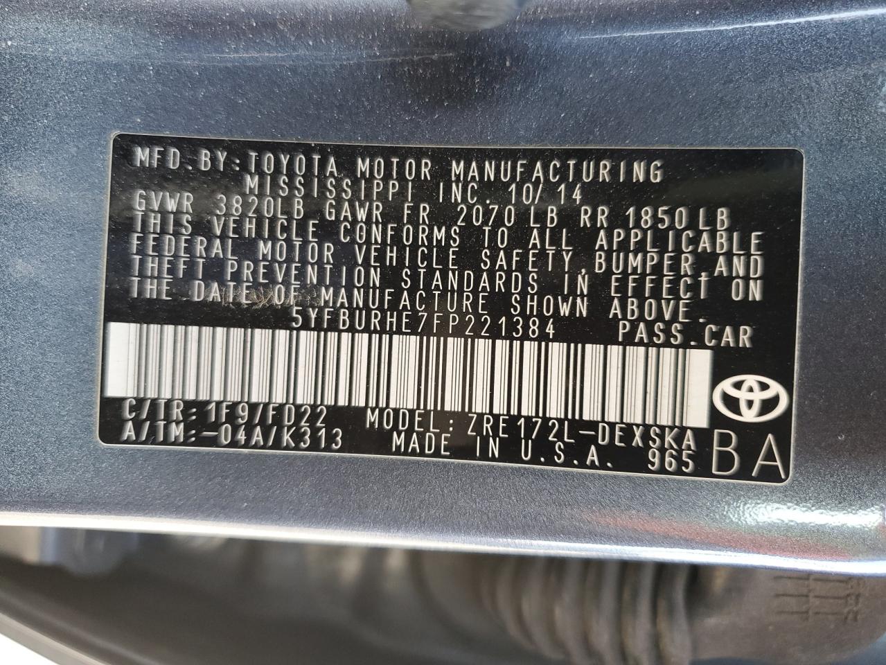 2015 Toyota Corolla - Image 13
