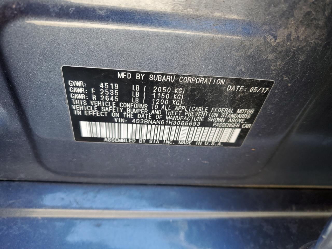 2017 Subaru Legacy - Image 12