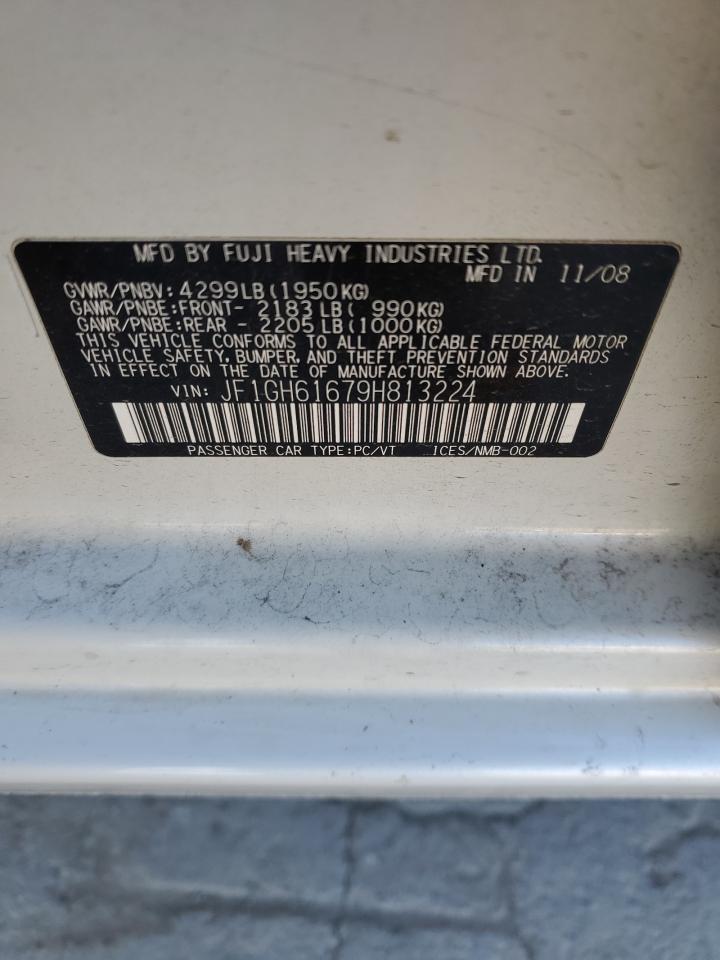 2009 Subaru Impreza 2.5I VIN: JF1GH61679H813224 Lot: 88307325