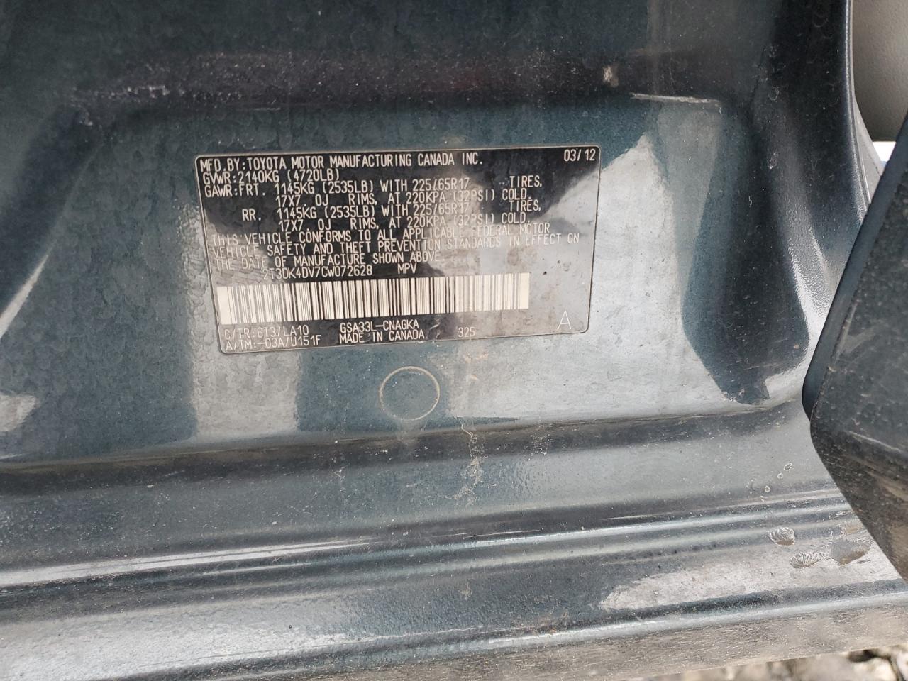 2012 Toyota RAV 4 - Image 12