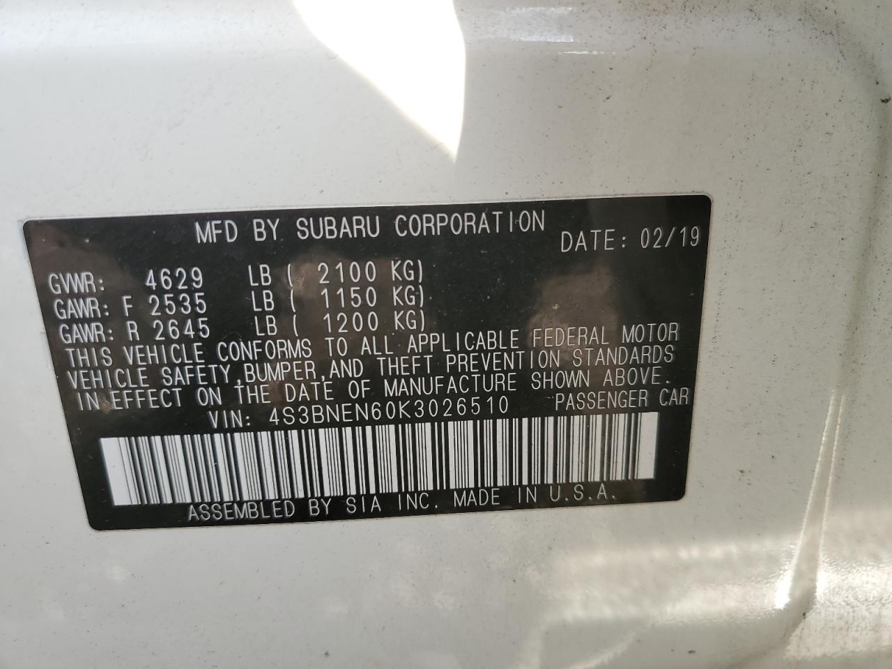 2019 Subaru Legacy - Image 12