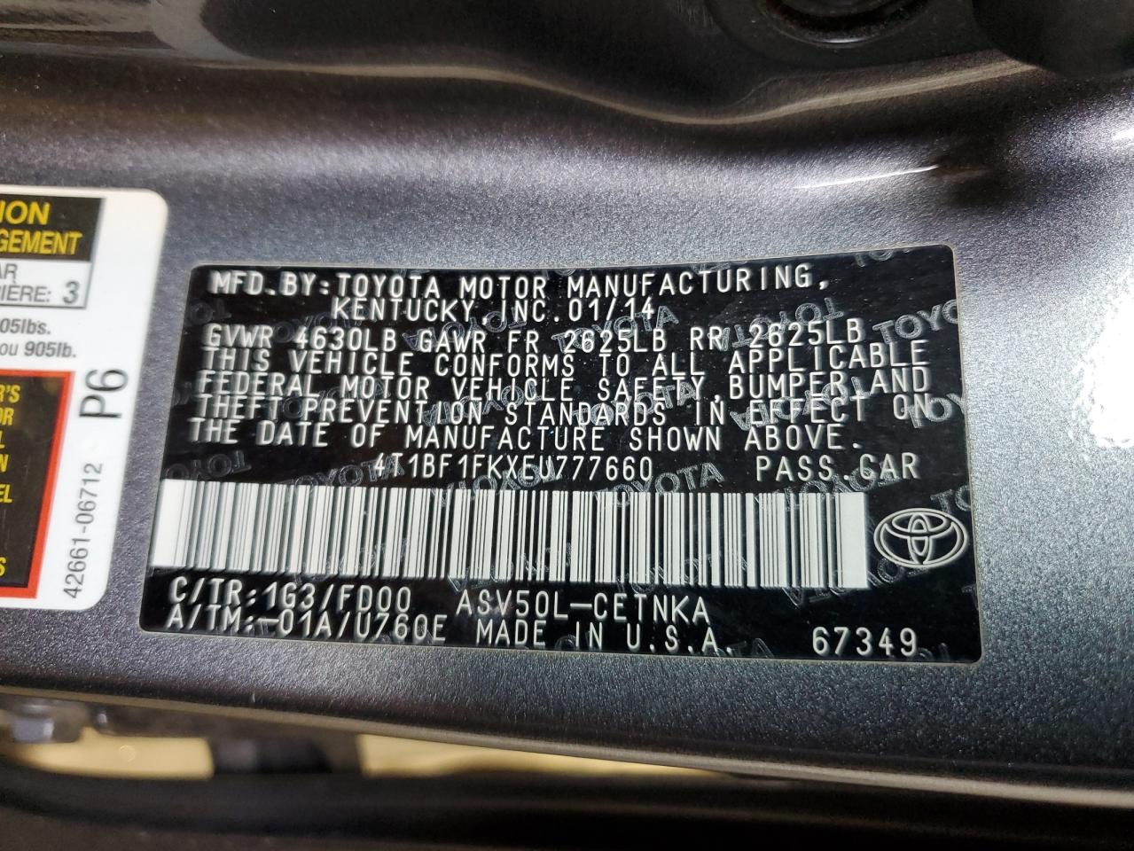 2014 Toyota Camry - Image 14