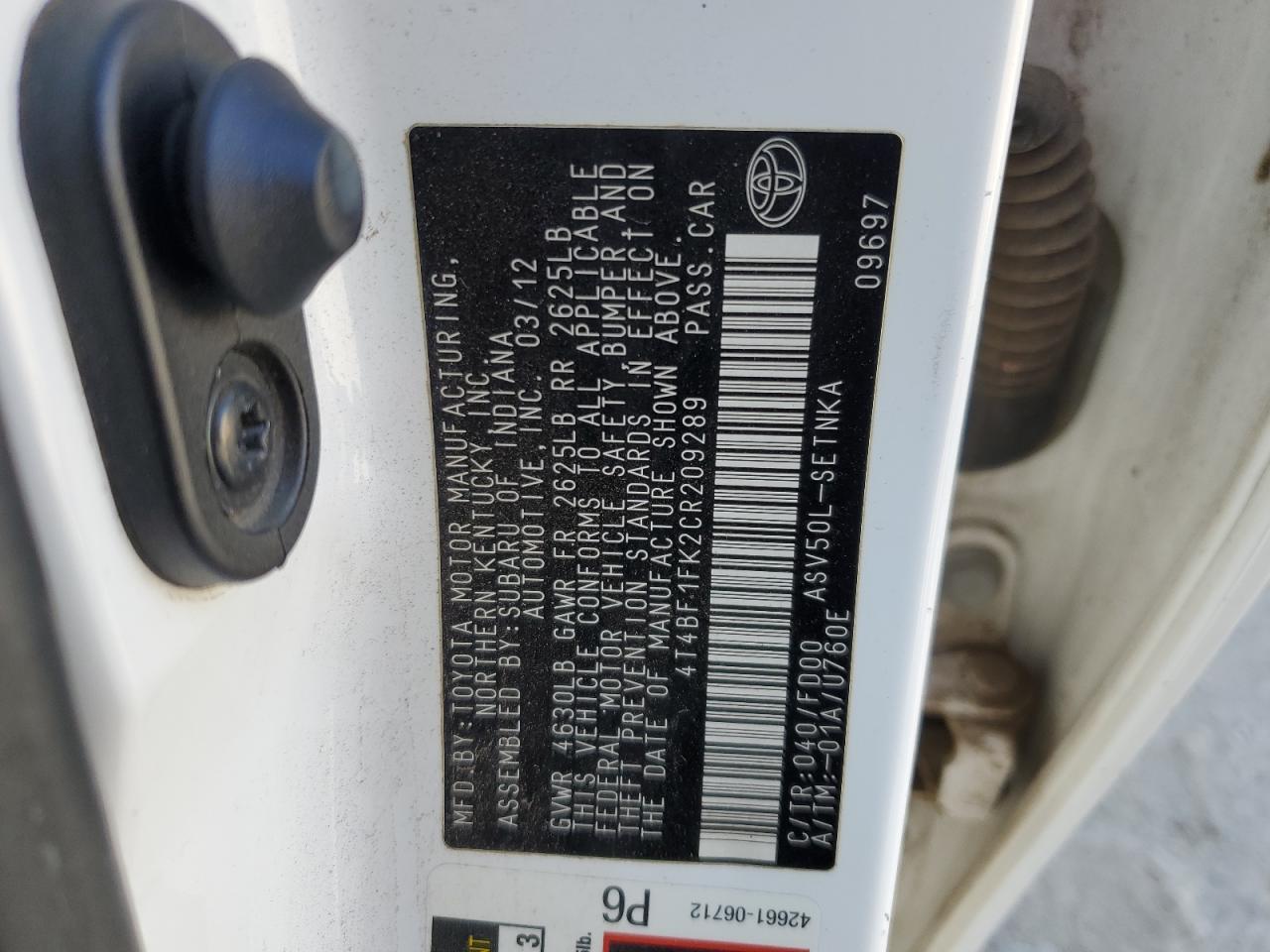 2012 Toyota Camry - Image 12