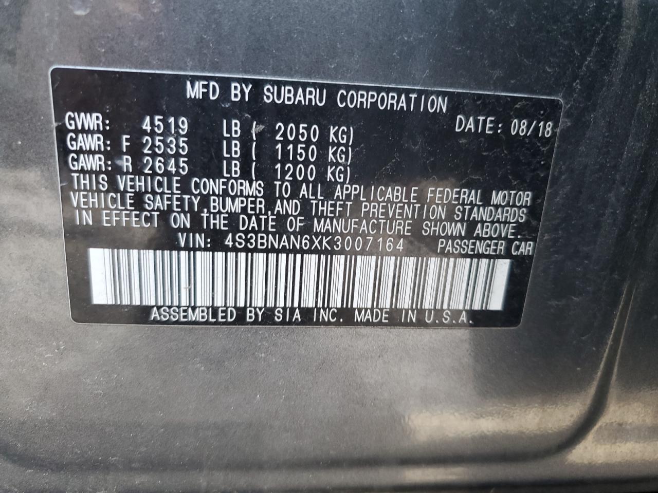 2019 Subaru Legacy - Image 12