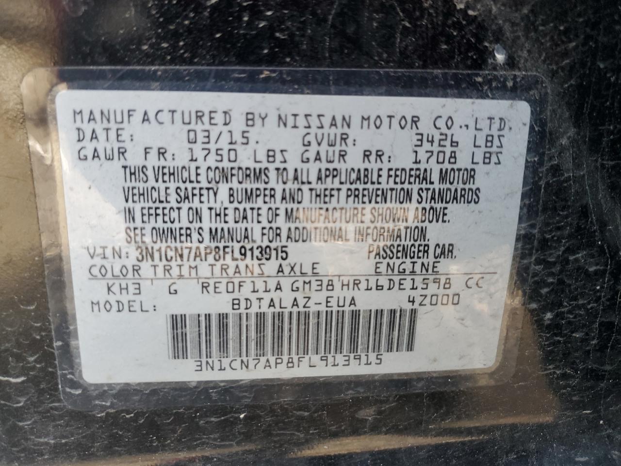 2015 Nissan Versa - Image 13