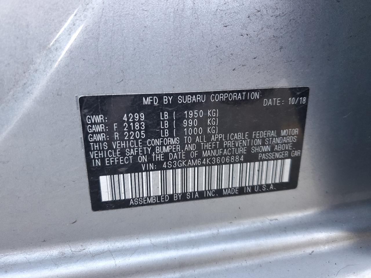 2019 Subaru Impreza - Image 12