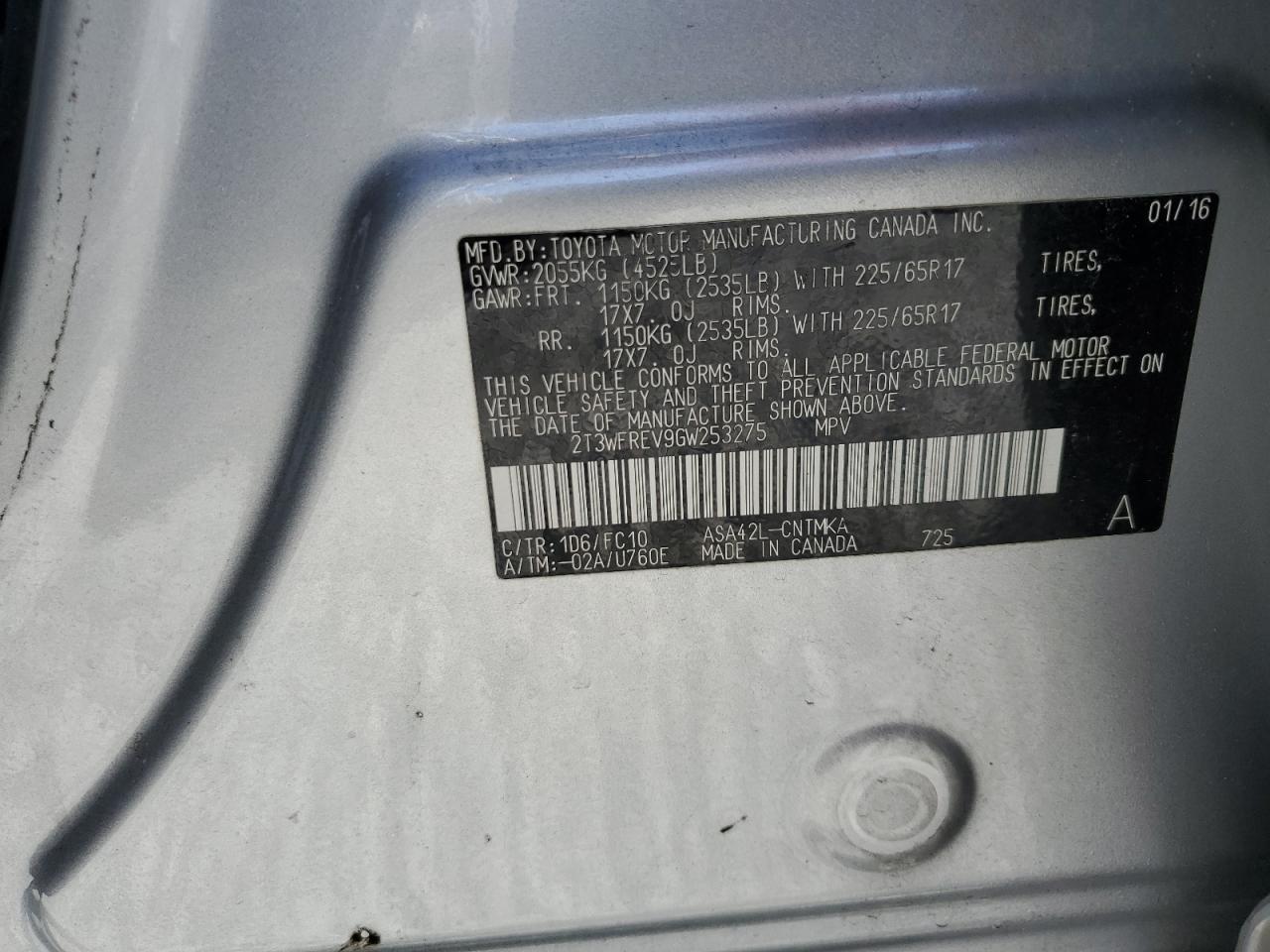 2016 Toyota RAV 4 - Image 13