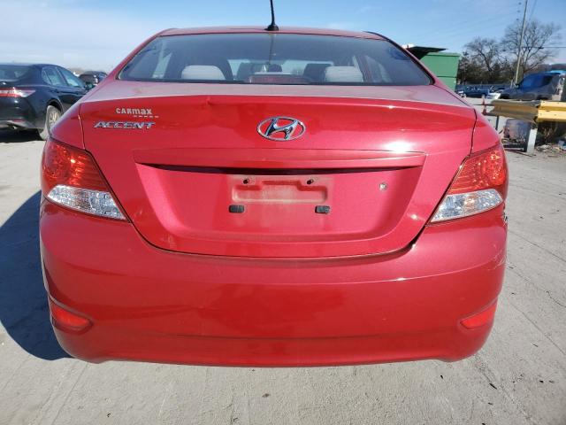Sedans HYUNDAI ACCENT 2013 Czerwony