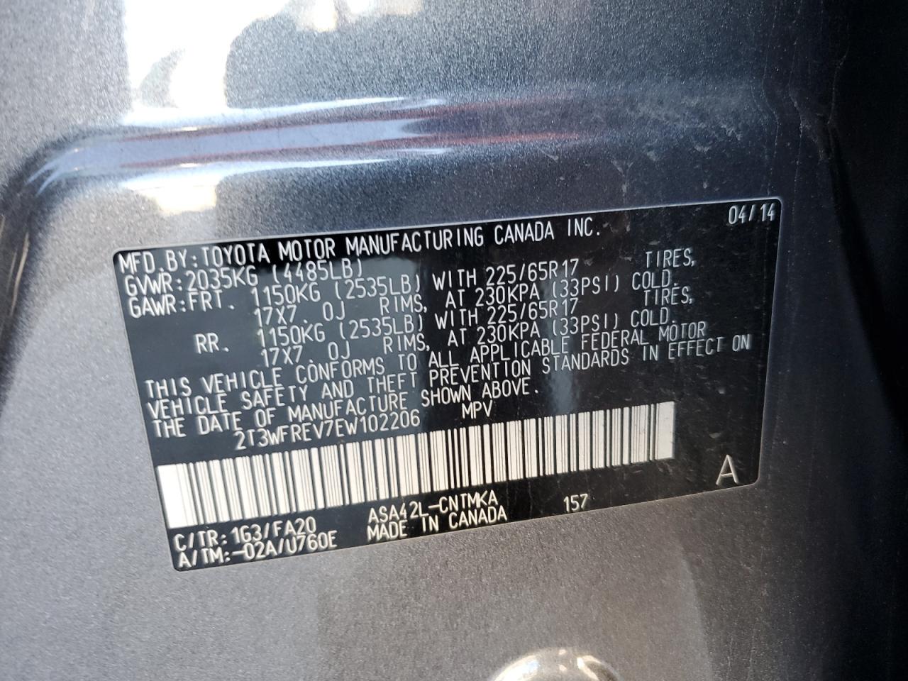 2014 Toyota RAV 4 - Image 14