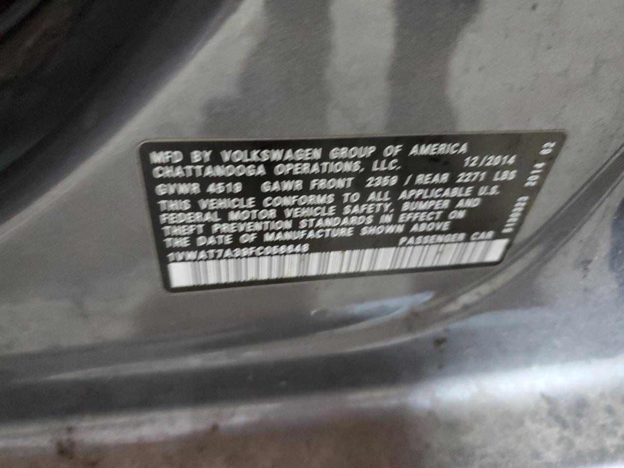 2015 Volkswagen Passat - Image 12