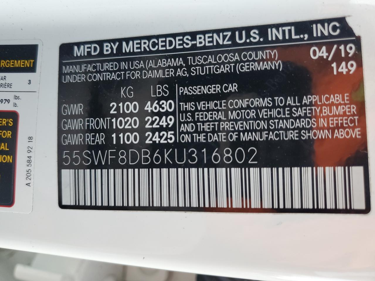 2019 Mercedes-Benz C-klasse - Image 14